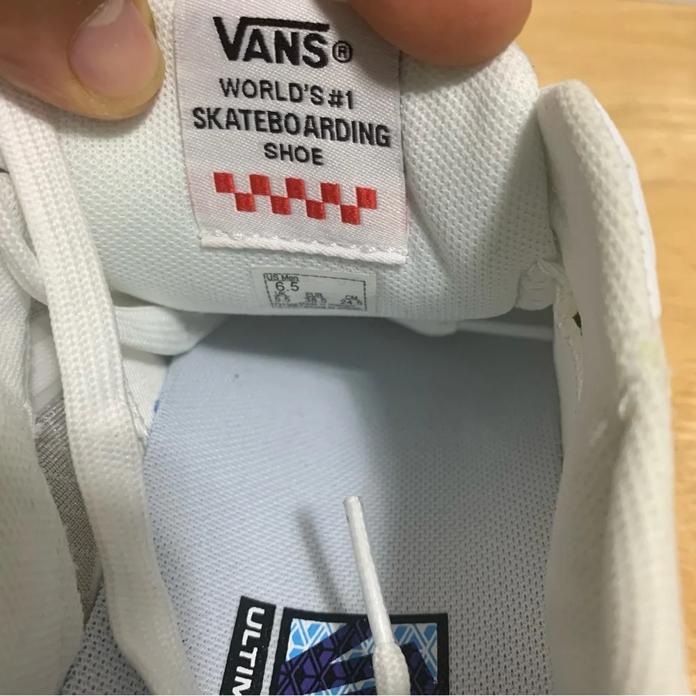 🔥Vans Men's Translucent EVDNT Ultimate Soft Waffle Skate Shoes White Size 6.5🔥